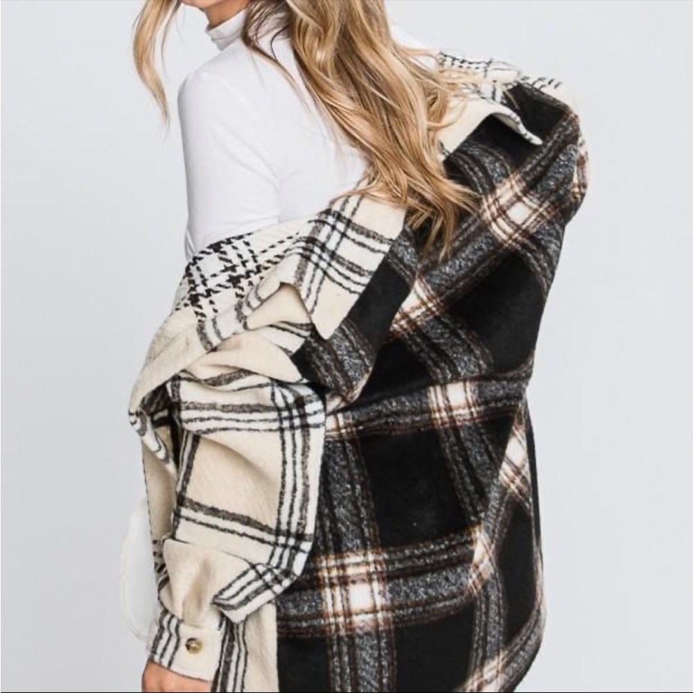 100% Polyester shacket